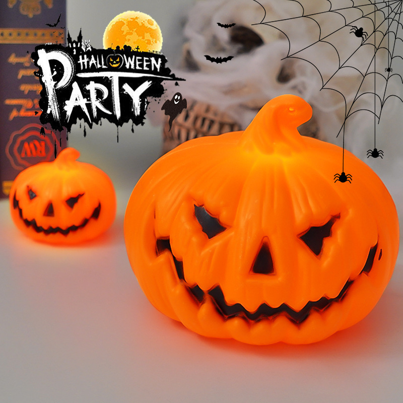 Halloween Pumpkin Decor Led - Lampe Citrouille LED d'Halloween, Ornements d'Ambiance