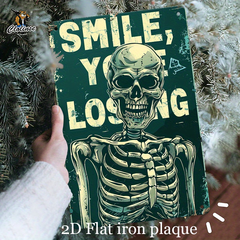 Panneau métallique vintage « S - Halloween Skeleton Decoration avis et prix
