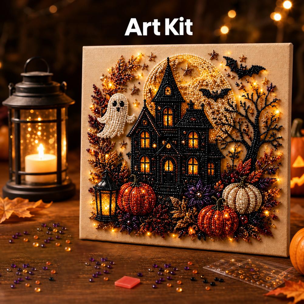 Kit de peinture diamant DIY Ha - Pumpkin Lantern Halloween avis et prix