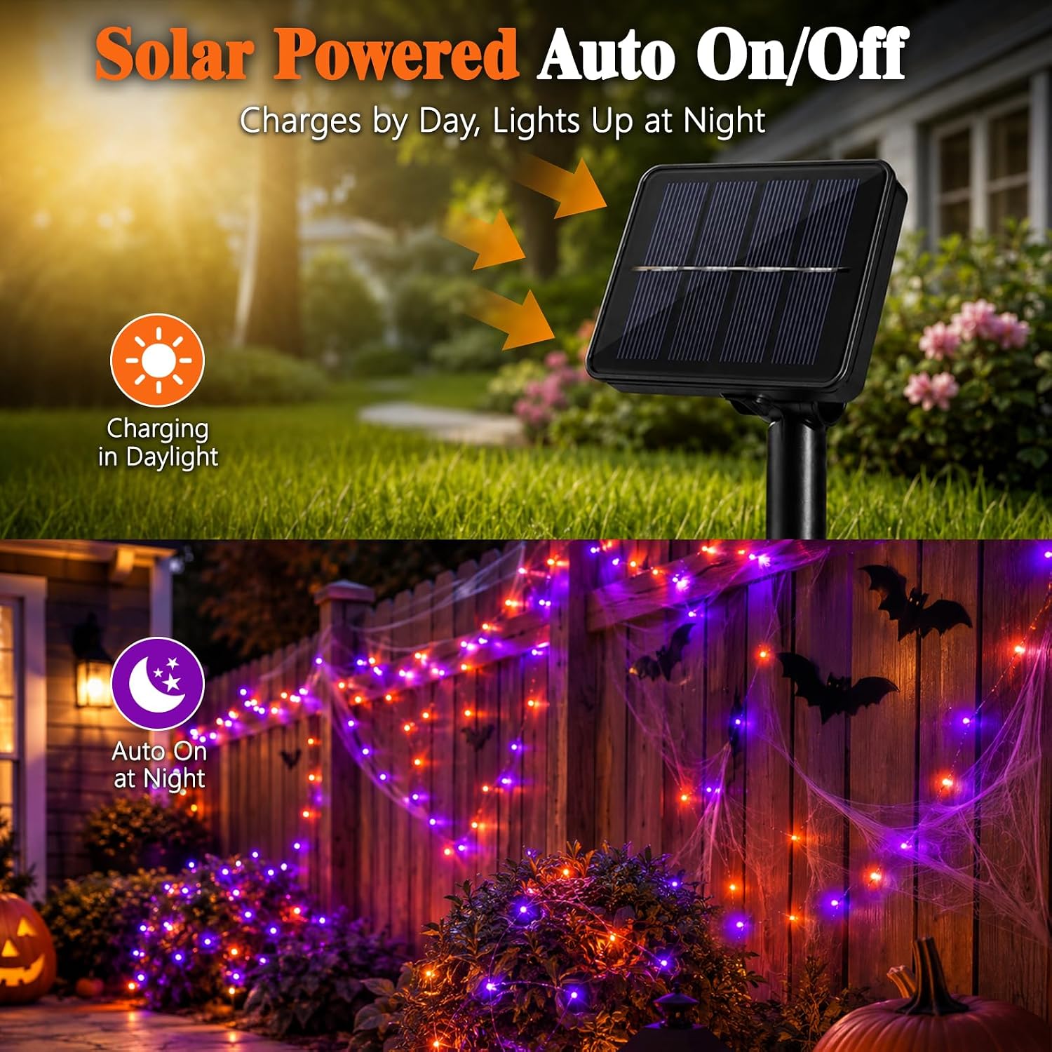 Guirlandes lumineuses LED sola - Halloween Led String Lights Orange avis et prix