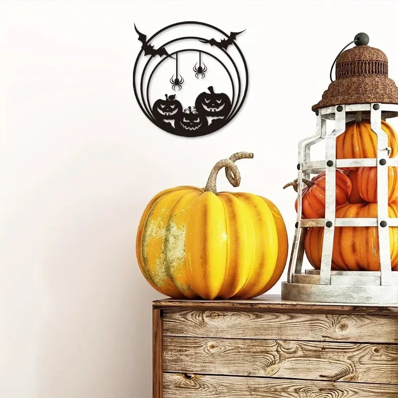 Décoration murale en métal pou - Spider Web Halloween Decoration avis et prix
