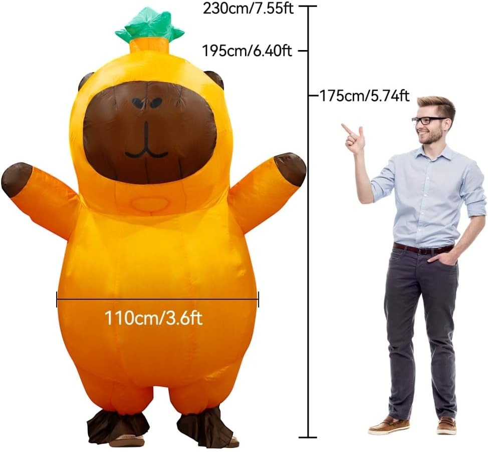 Costume gonflable de capybara  - Halloween Costume Adult avis et prix