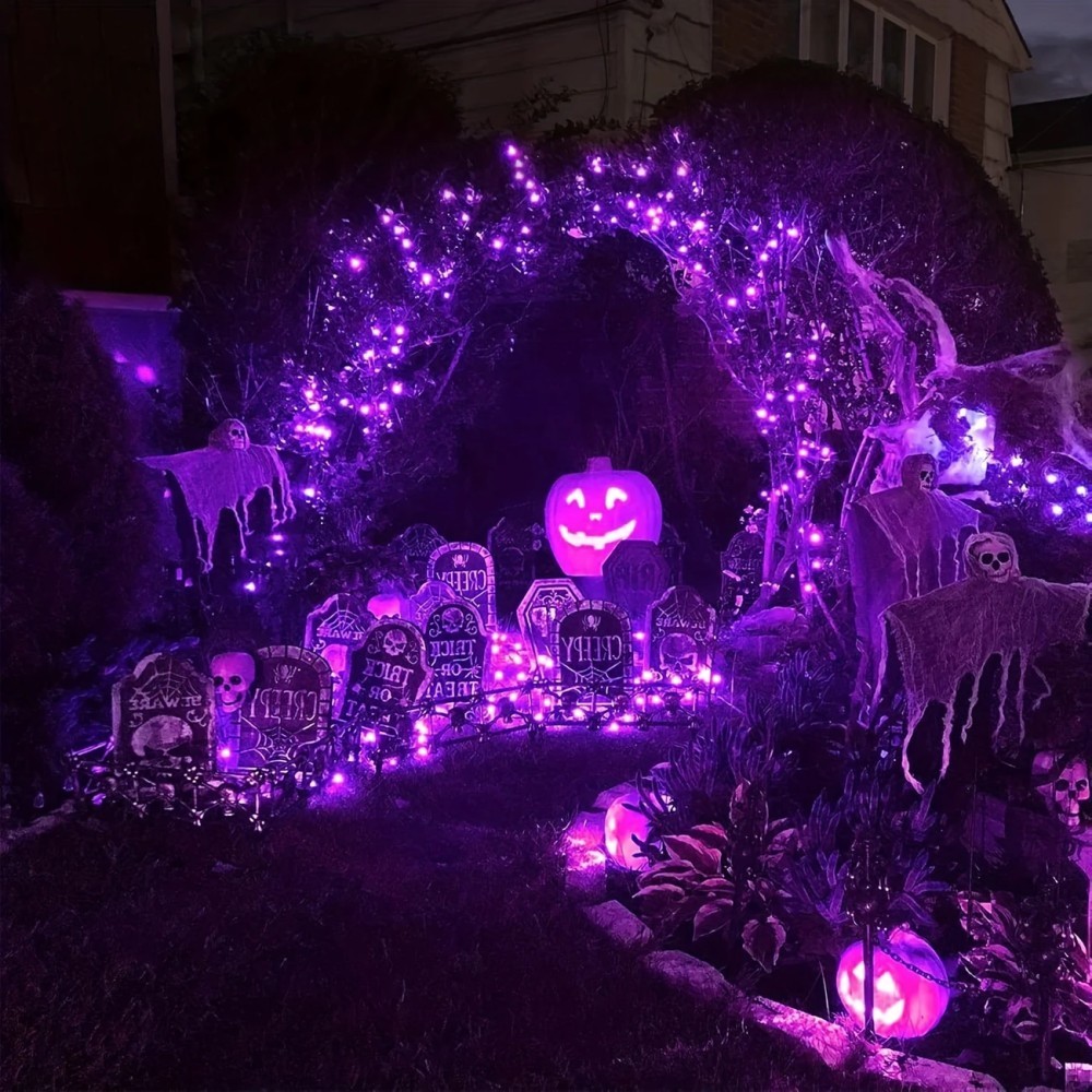 Guirlande lumineuse solaire LE - Halloween Led String Lights Orange avis et prix