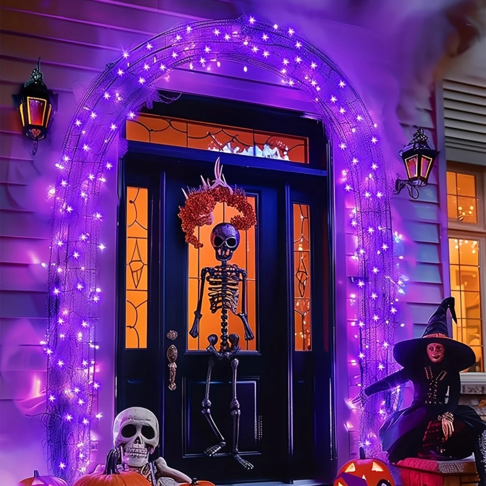 Guirlande lumineuse solaire LE - Halloween Led String Lights Orange avis et prix