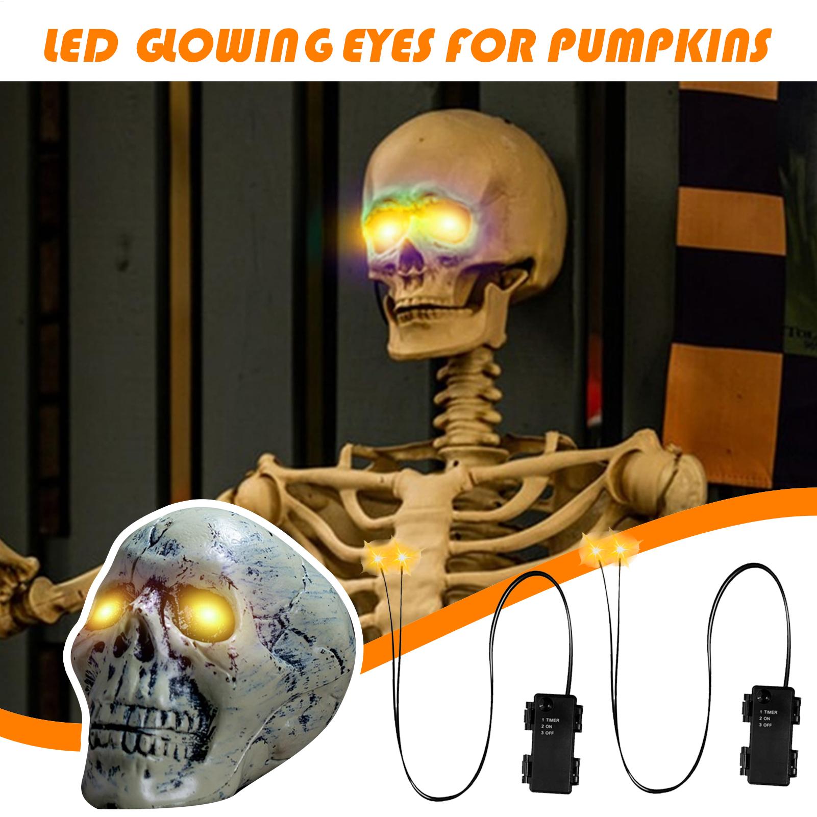 Yeux brillants pour Halloween, - Halloween Pumpkin Decor Led avis et prix
