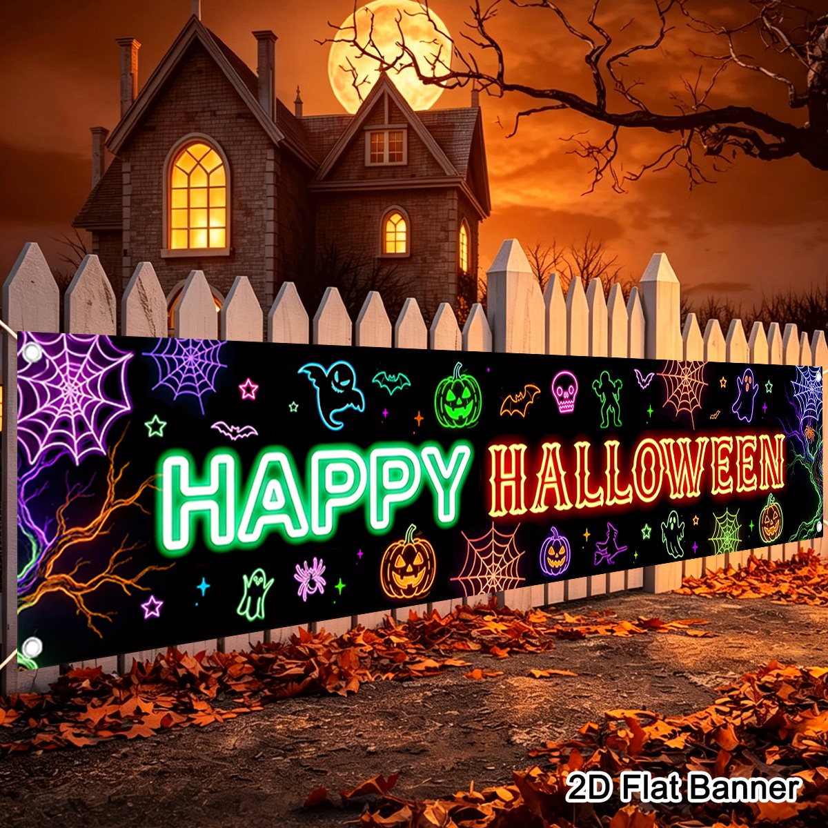 1 bannière Joyeux Halloween mo - Pumpkin Lantern Halloween avis et prix