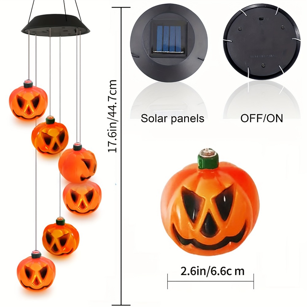 Carillon éolien citrouille d'H - Halloween Pumpkin Decor Led avis et prix