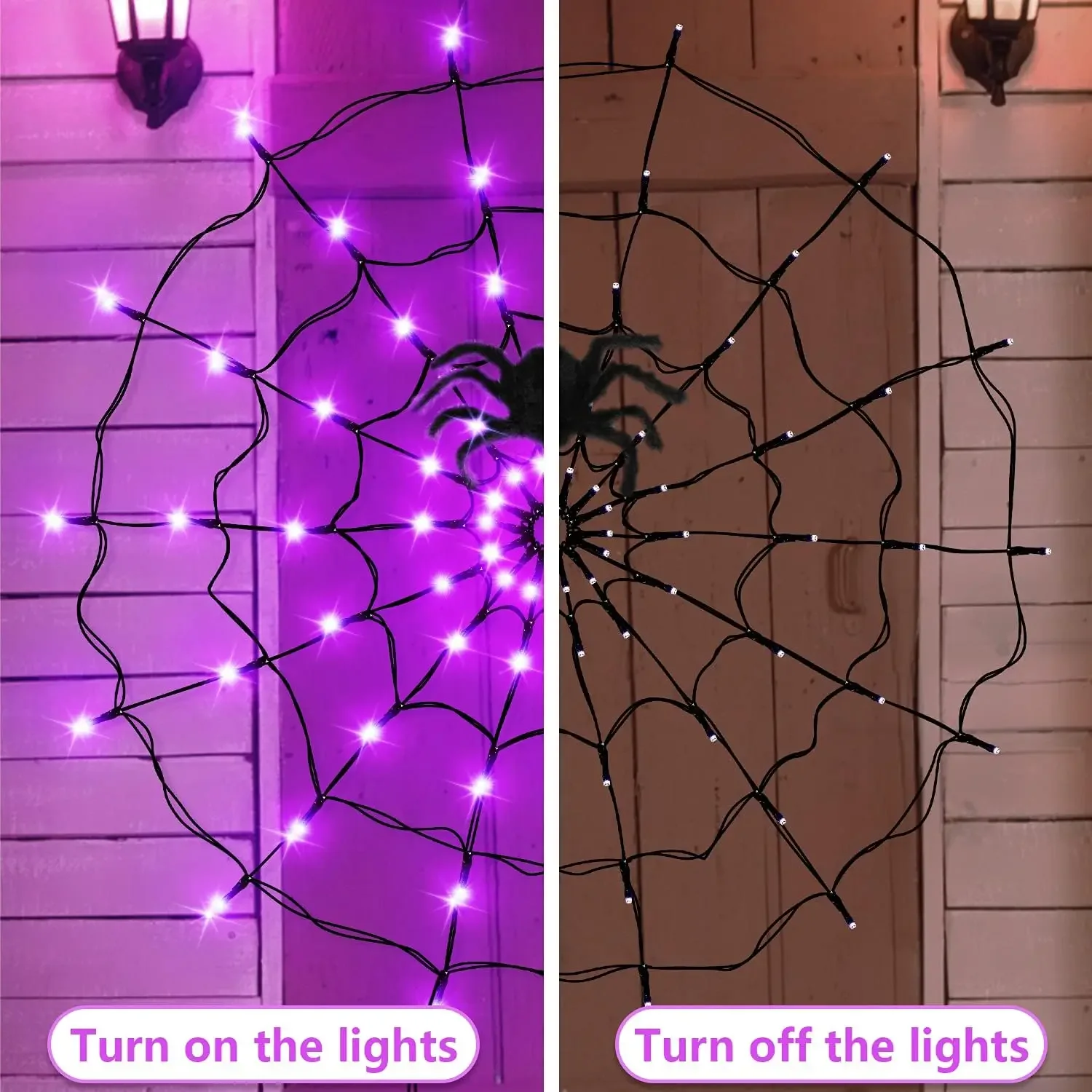 Guirlande lumineuse LED Hallow - Spider Web Halloween Decoration avis et prix
