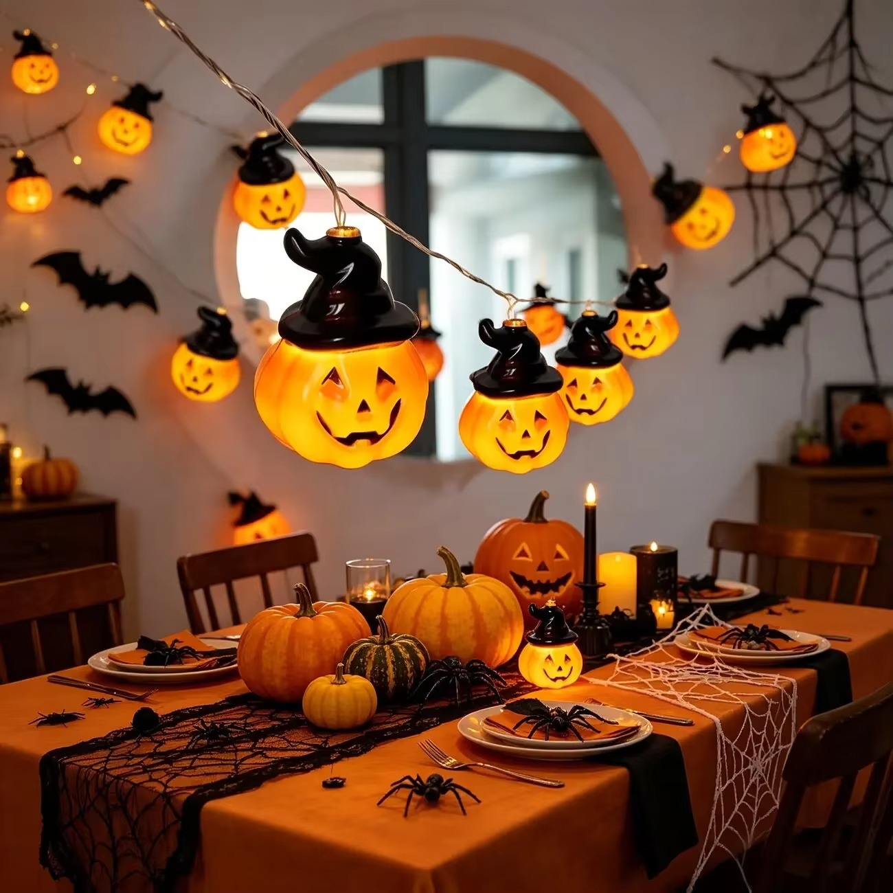 Guirlande lumineuse de fées ci - Halloween Led String Lights Orange avis et prix