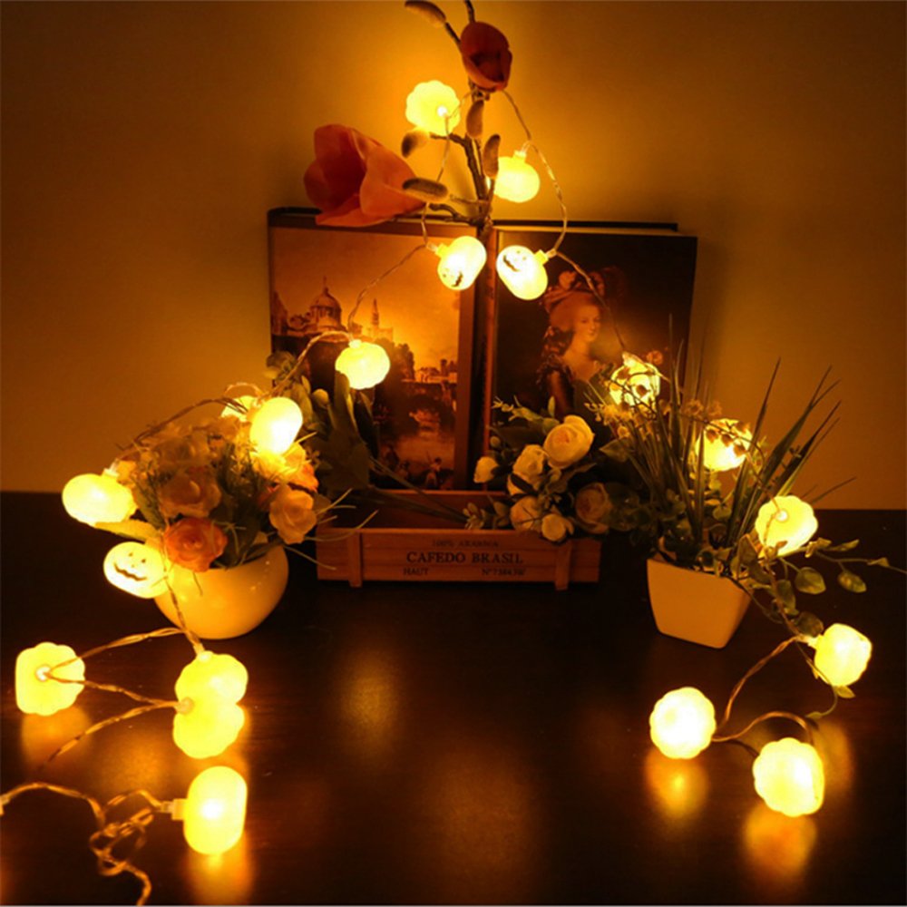 Guirlande lumineuse LED citrou - Halloween Led String Lights Orange avis et prix