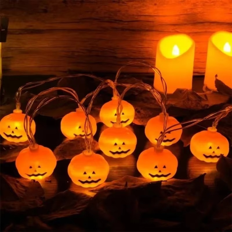 Guirlande lumineuse à LED en f - Halloween Pumpkin Decor Led avis et prix