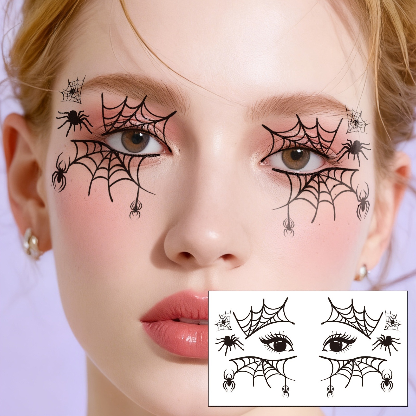 10 autocollants d'Halloween en - Spider Web Halloween Decoration avis et prix