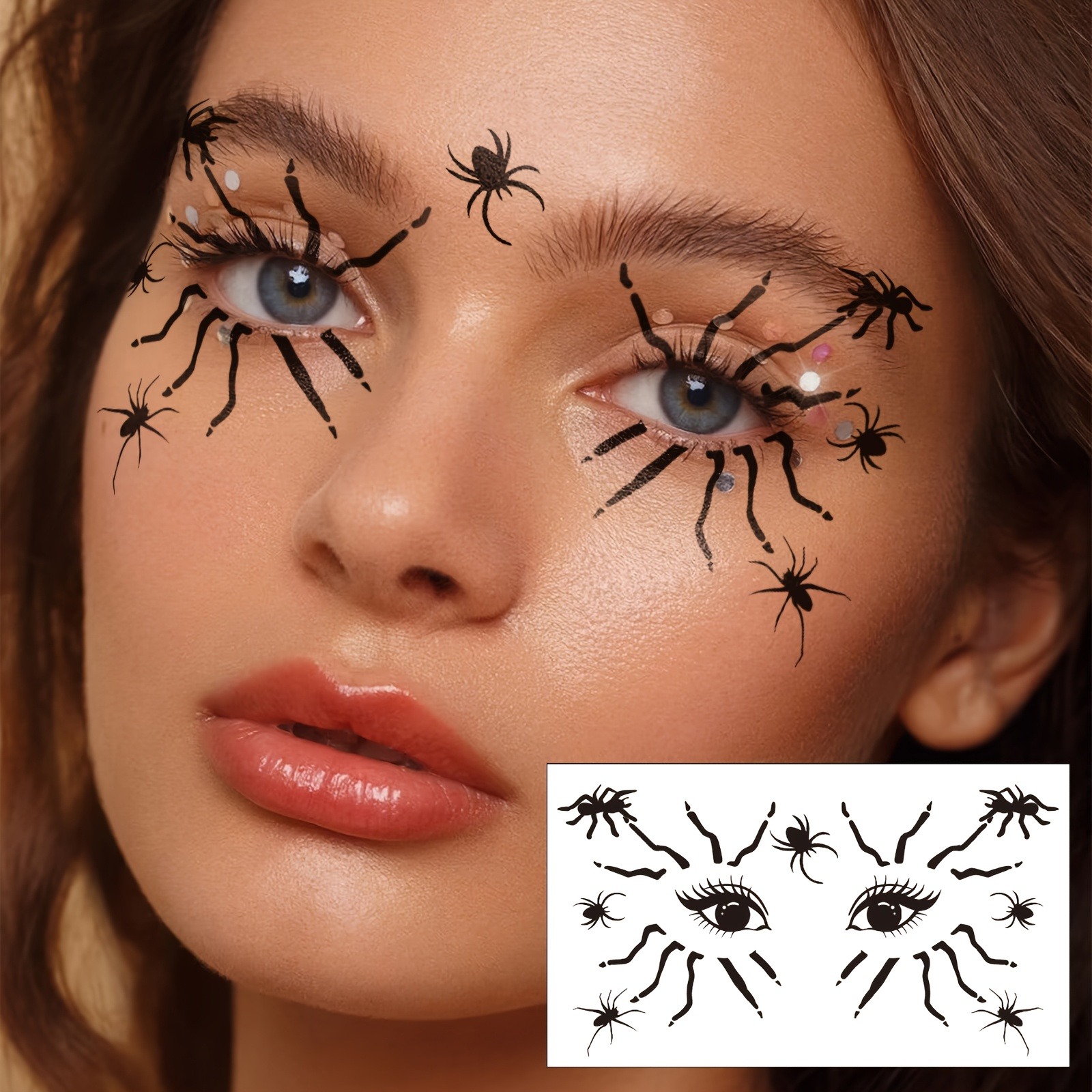 10 autocollants d'Halloween en - Spider Web Halloween Decoration avis et prix