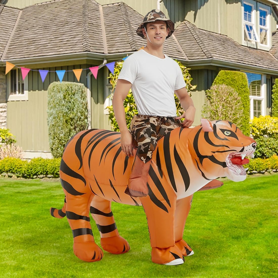 Déguisement de tigre gonflable - Halloween Costume Adult avis et prix