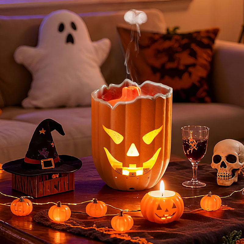 Humidificateur d'air en forme  - Halloween Pumpkin Decor Led avis et prix