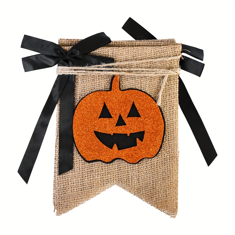 1 ensemble de bannière rustiqu - Pumpkin Lantern Halloween avis et prix